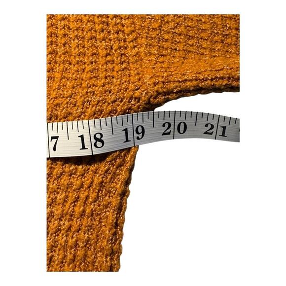 American Eagle Women's XS‎ Yellow Crew Neck Knit Sweater Long Sleeve Casual - Picture 5 of 7